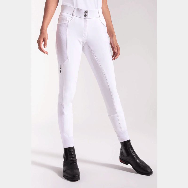 Starzup - Pantalon d'équitation Flex femme blanc | - Ohlala