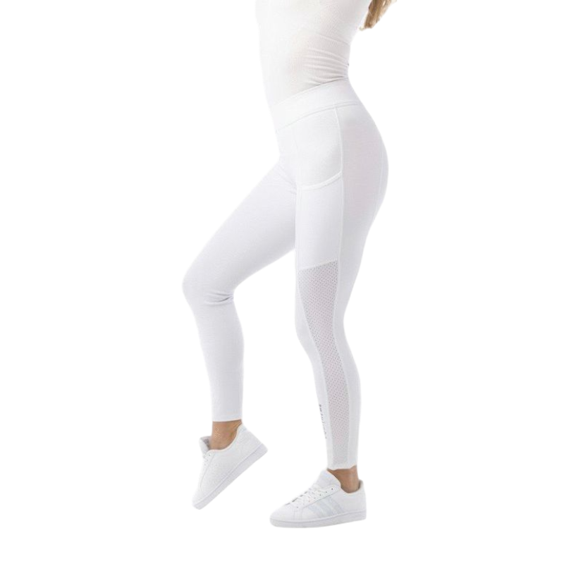 Equithème - Legging d'équitation femme Pull On Akela blanc | - Ohlala