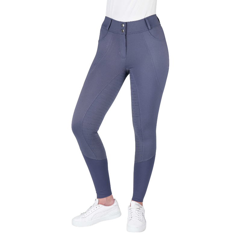 Equithème - Pantalon d'équitation femme Elsa Je t'aime lilas | - Ohlala