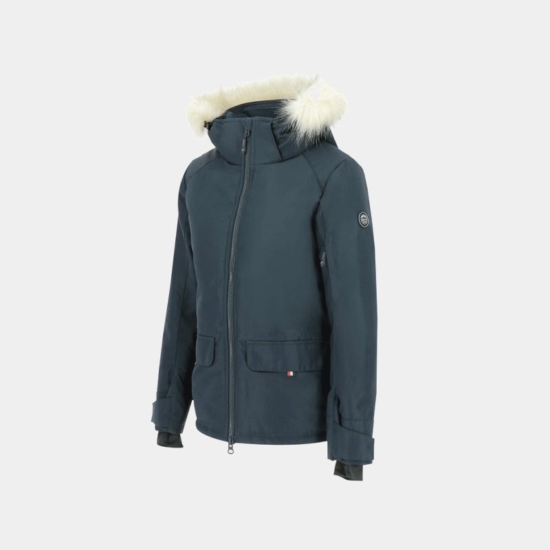 Equithème - Parka femme Paola marine | - Ohlala