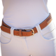 Pénélope - Ceinture femme Pearlog cognac/ caramel | - Ohlala