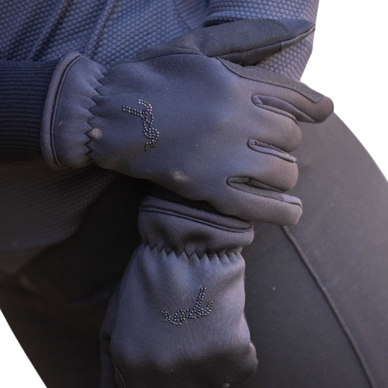 Pénélope - Gants d'équitation Wintertech noir