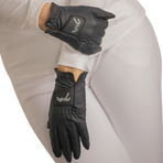 Pénélope - Gants d'équitation Lyoni marine | - Ohlala