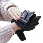 Pénélope - Gants d'équitation Lyoni noir | - Ohlala