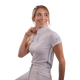 Pénélope - Polo de concours manches courtes femme Moon Mesh blanc | - Ohlala