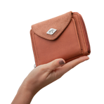 Pénélope - Porte monnaie Clémence cognac glitter | - Ohlala