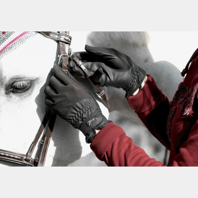Gants Equitation Femme Astana Softshell - HKM