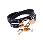 Pénélope - Signature armband zwart | - Ohlala
