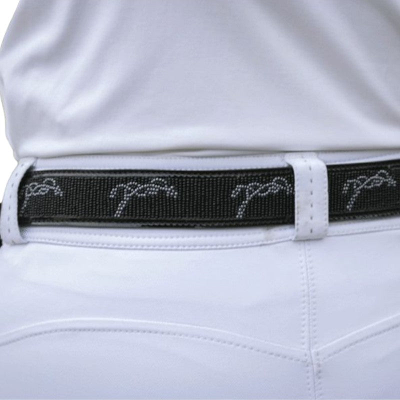 Pénélope - Ceinture femme Pearlog noir/ gris