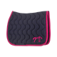 Pénélope - Tapis de selle Diamant marine/ fuschia | - Ohlala