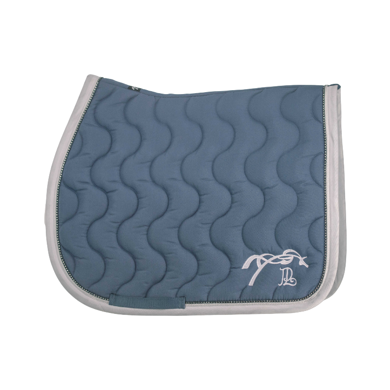 Pénélope - Tapis de selle Diamant bering sea/ blanc