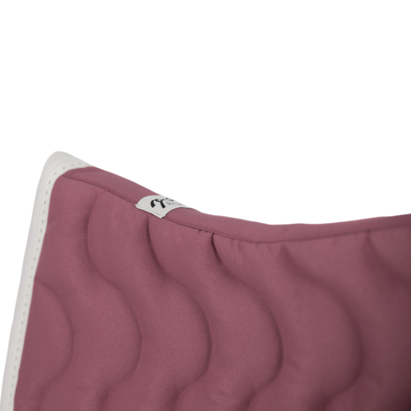 Pénélope - Tapis de selle classique magenta/ blanc