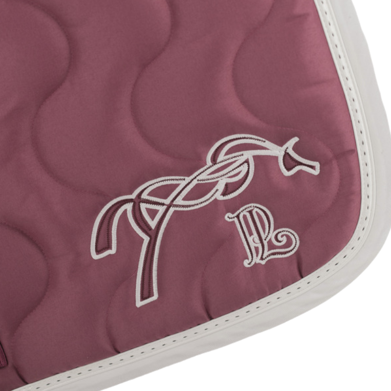 Pénélope - Tapis de selle classique magenta/ blanc