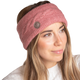 Pénélope - Bandeau tricoté femme Mel vieux rose | - Ohlala