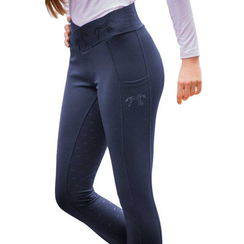 Pénélope - Legging d'équitation femme Anaé marine