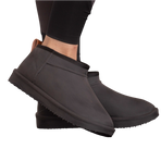 Pénélope - Gevoerde mini-boots zwart | - Ohlala