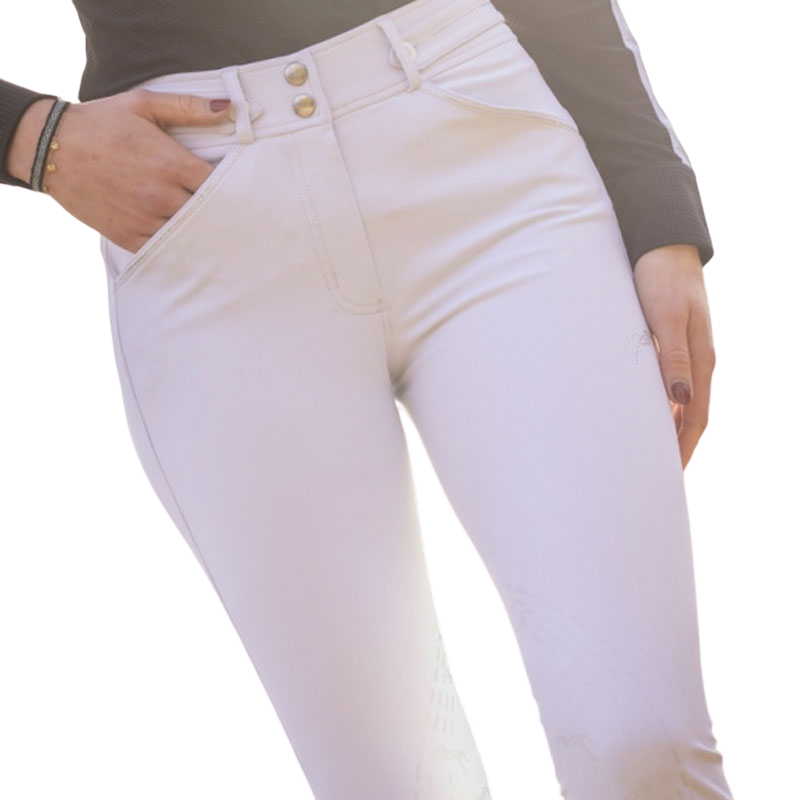 Pénélope Store - Pantalon d'équitation fille Élégance blanc | - Ohlala
