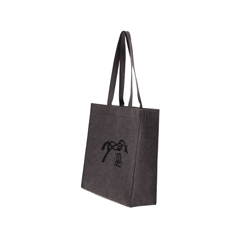 Pénélope Store - Sac en feutre gris/ noir | - Ohlala