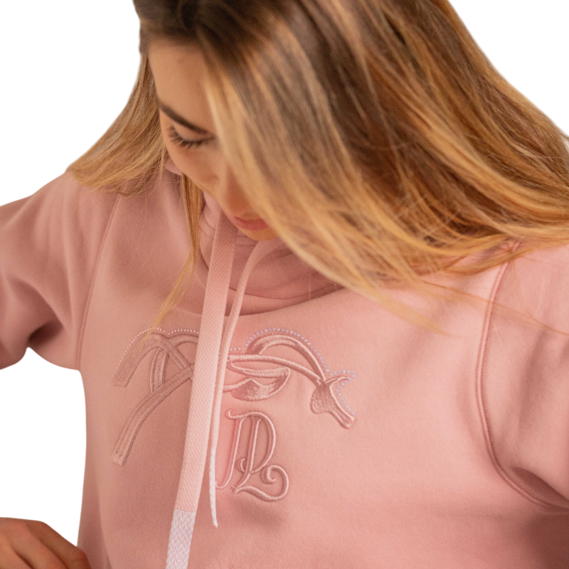 Pénélope - Sweat à capuche femme Polly rose