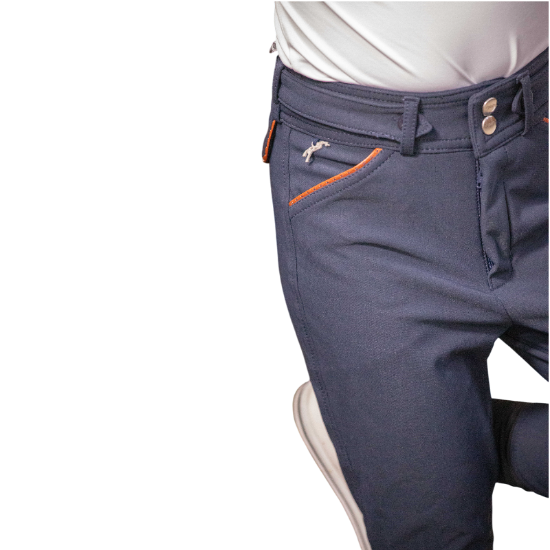 Pénélope - Pantalon d'équitation fille Point Sellier myrtille