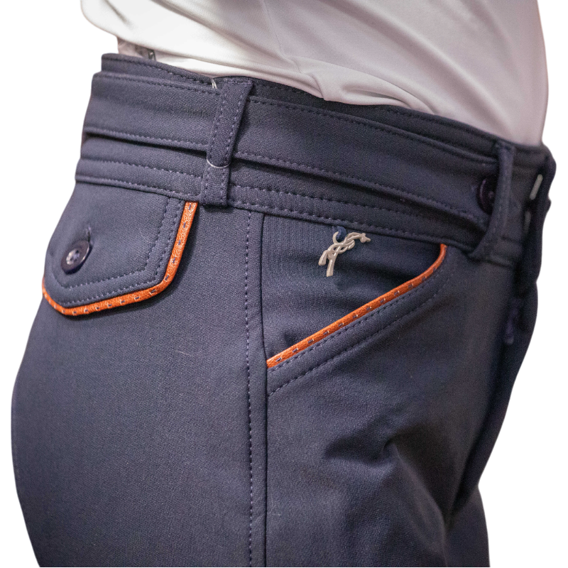 Pénélope - Pantalon d'équitation fille Point Sellier myrtille