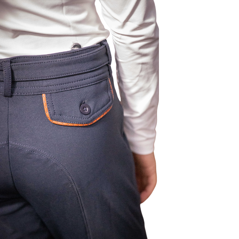Pénélope - Pantalon d'équitation fille Point Sellier myrtille