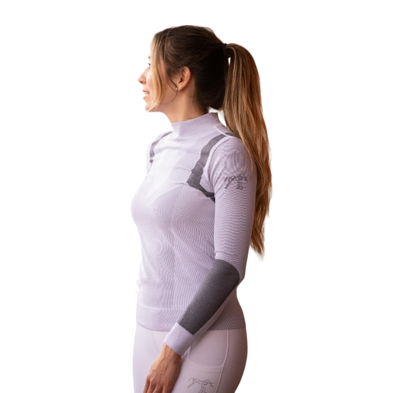 Pénélope - T-Shirt Warm Up manches longues gris