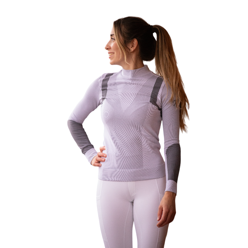 Pénélope - T-Shirt Warm Up manches longues gris