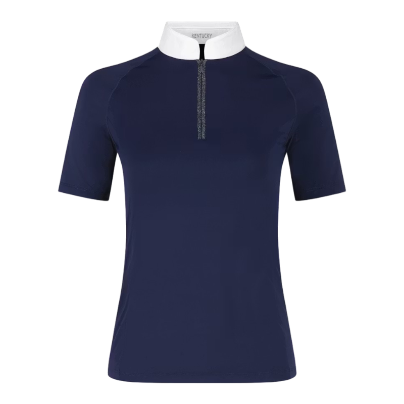 Kentucky Horsewear - Polo de concours manches courtes femme Classic marine