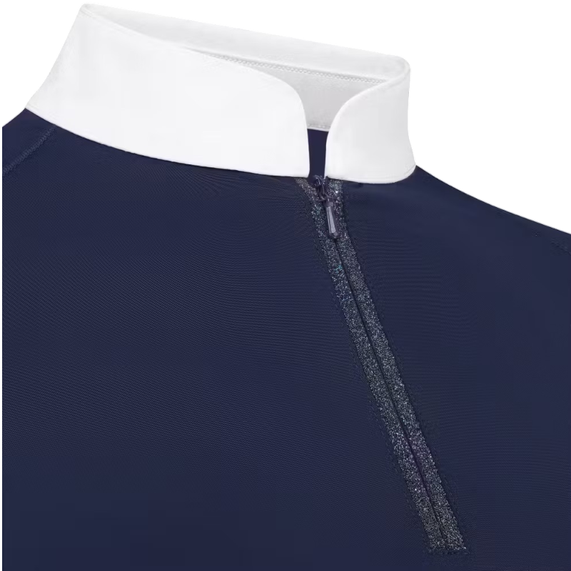 Kentucky Horsewear - Polo de concours manches courtes femme Classic marine