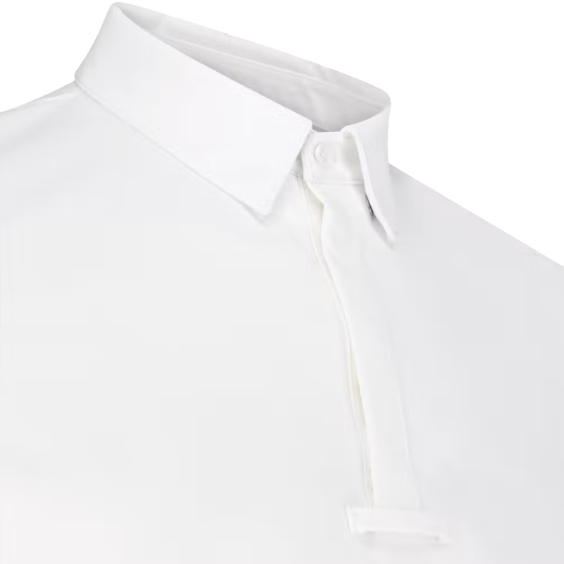 Kentucky Horsewear - Polo de concours manches longues homme Classic blanc