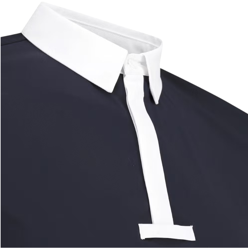 Kentucky Horsewear - Polo de concours manches longues homme Classic marine
