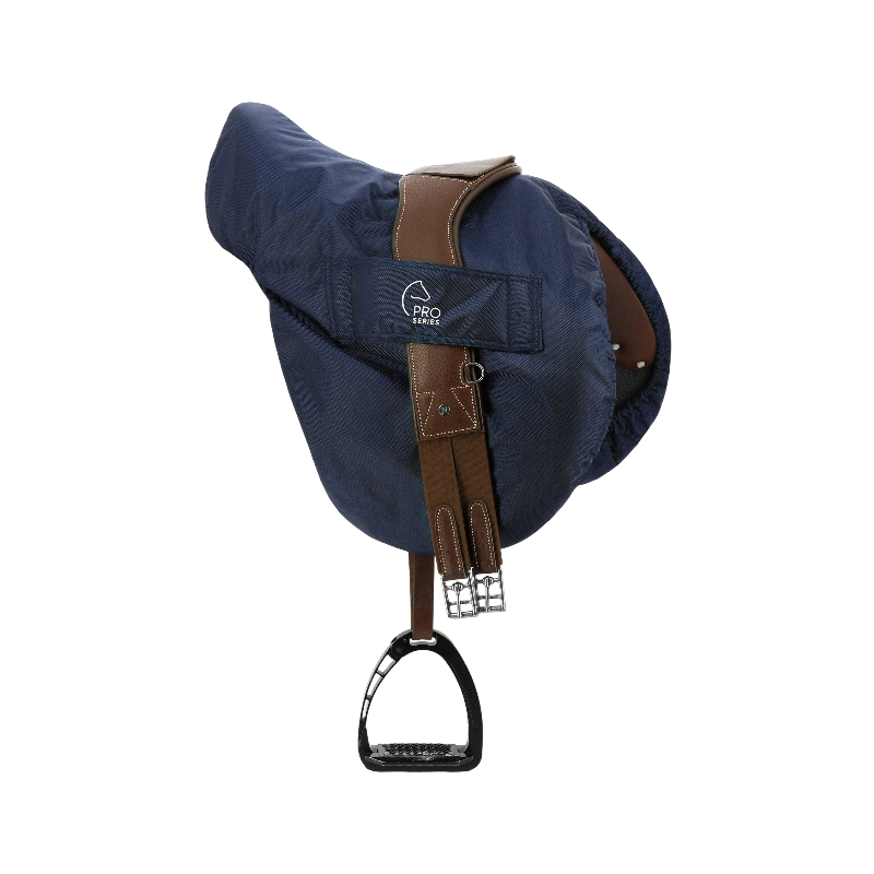 Pro Series - Housse de selle avec passage d'étrivières marine