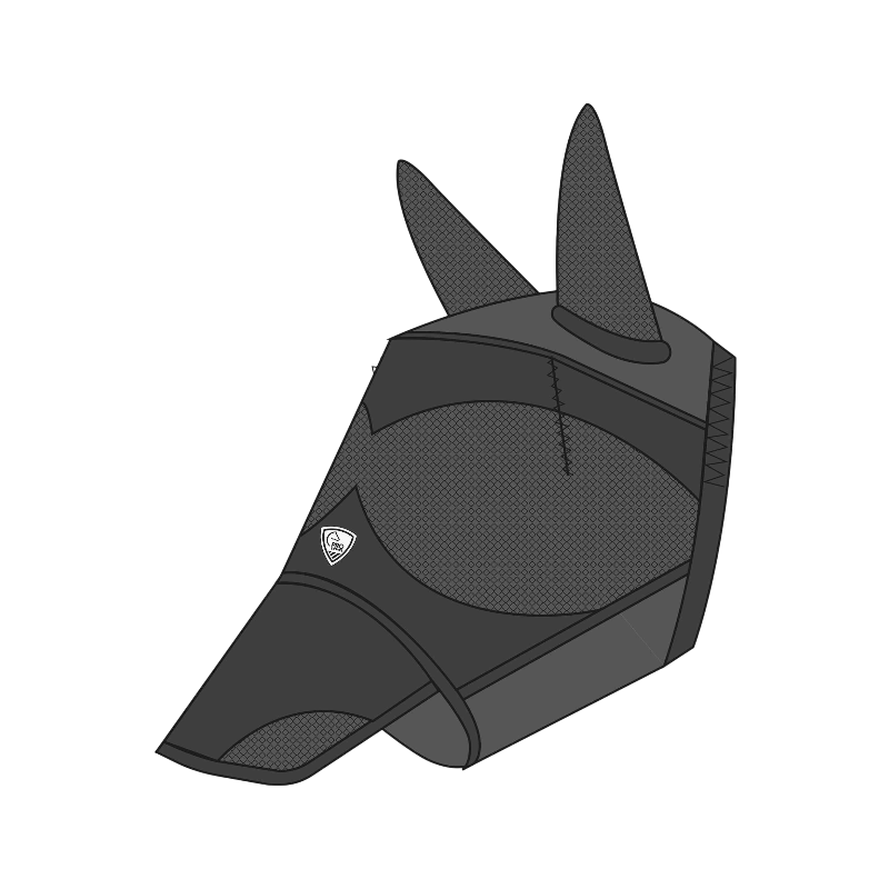Pro Series - Masque anti-mouches et UV Visor noir
