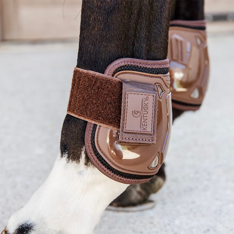 Kentucky Horsewear - Protège boulets Air Velcro marron
