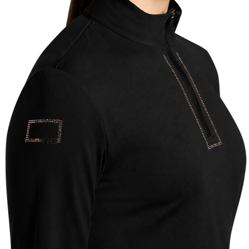 RG Italy - Baselayer manches longues femme Strass noir