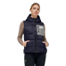 RG Italy - Gewatteerde bodywarmer dames Hooded Puffer marineblauw | - Ohlala