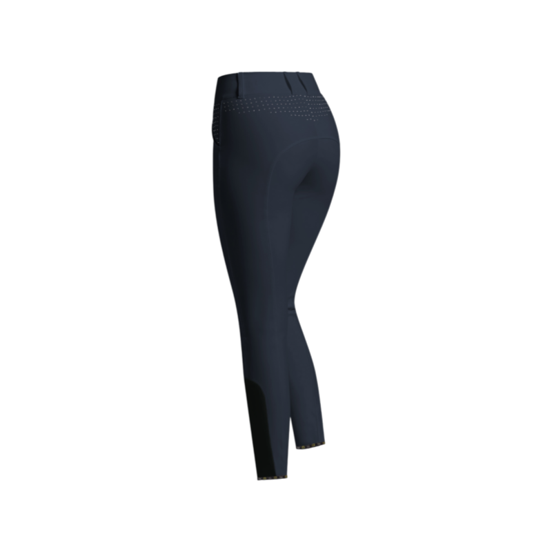 RG Italy - Pantalon d'équitation femme High Waist Strass marine/ rose