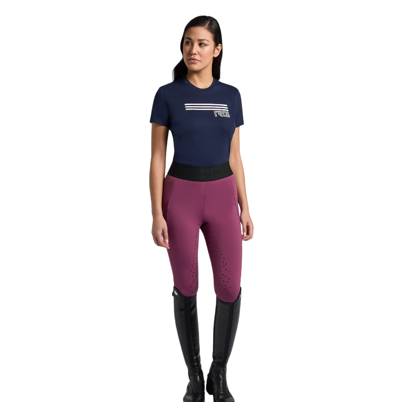 RG Italy - T-shirt manches courtes femme Triple Bar marine | - Ohlala