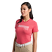 RG Italy - T-shirt manches courtes femme Triple Bar rose | - Ohlala