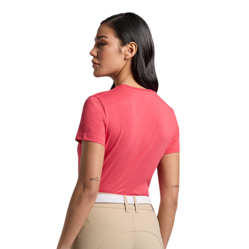 RG Italy - T-shirt manches courtes femme Triple Bar rose | - Ohlala