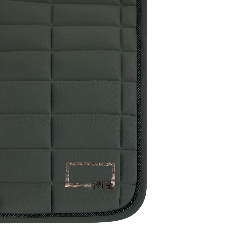 RG Italy - Tapis de selle Logo Strass deep forest