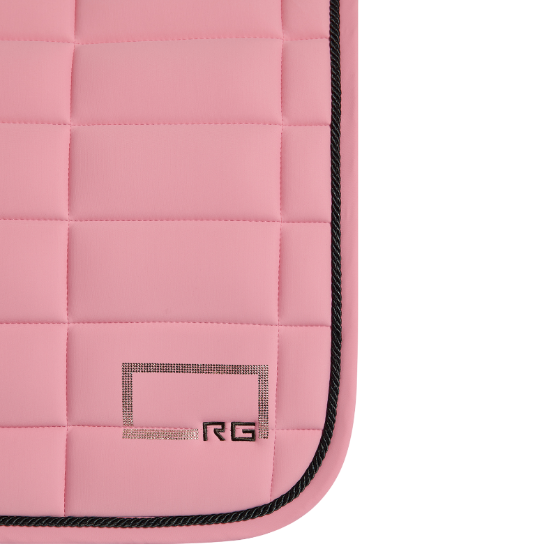 RG Italy - Tapis de selle Logo Strass pink peony