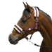 Riding World - Halster synthetisch schapenvacht bordeaux | - Ohlala