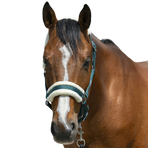 Riding World - Halster synthetisch schapenvacht donkergroen | - Ohlala