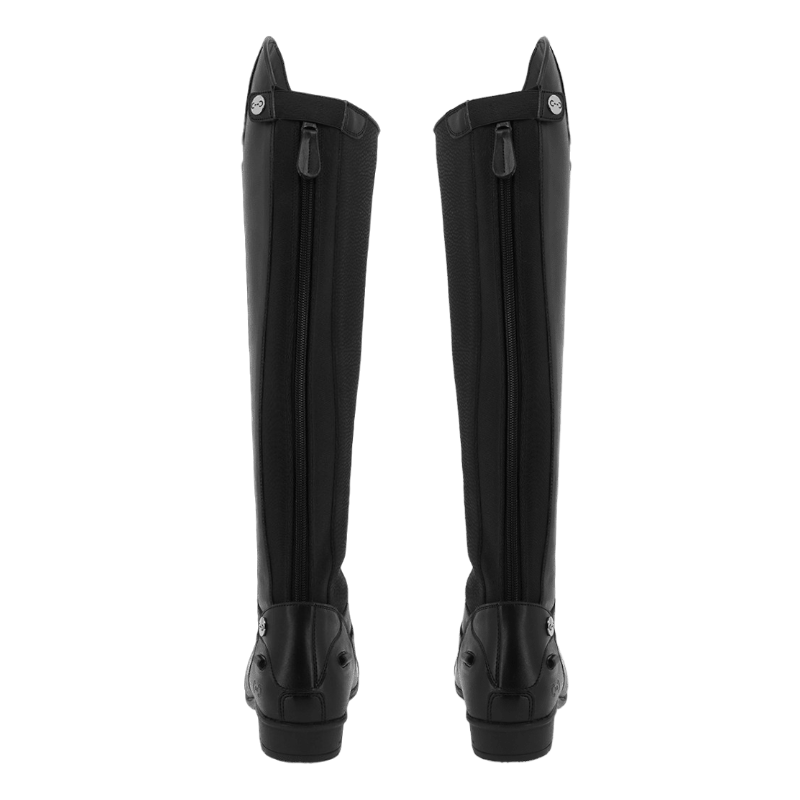 Riding World - Bottes d'équitation synthétiques à lacets noir