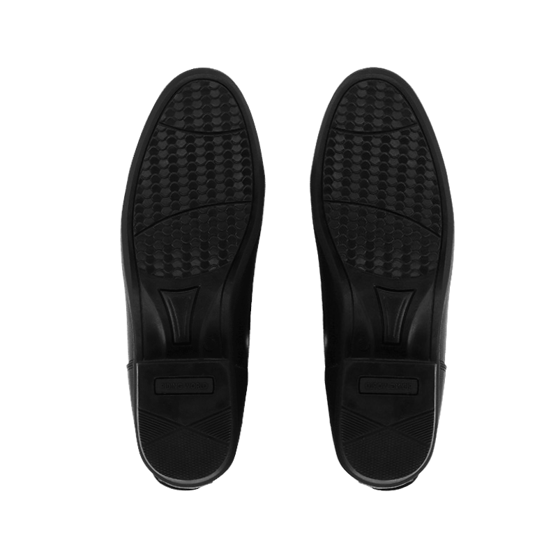 Riding World - Bottes d'équitation synthétiques à lacets noir
