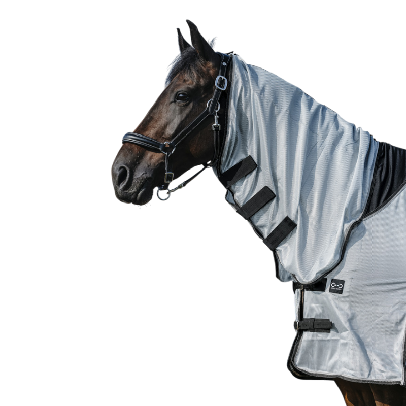 Riding World - Chemise anti-mouches mesh Combo Belly grise