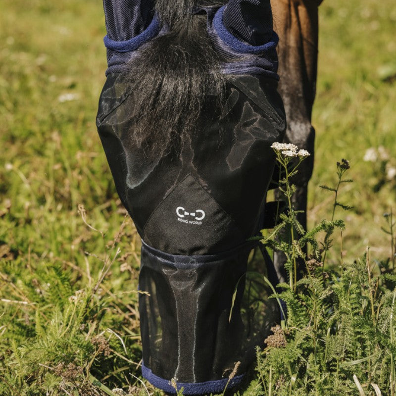 Riding World - Masque anti-mouches avec oreilles First marine