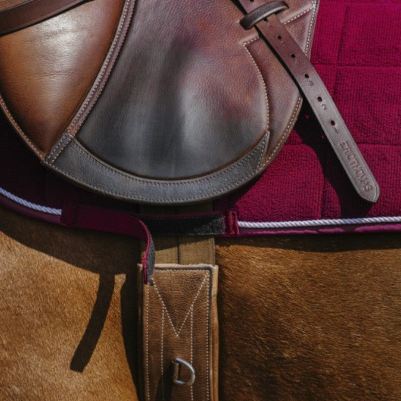 Riding World - Tapis de selle Corduroy bordeaux